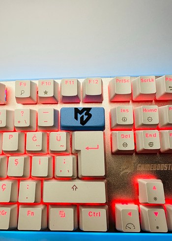 Meto Keycaps Mavi LED Işıklı Oyuncu Klavyesi Tuşu - Görsel 2