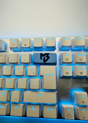 Meto Keycaps Mavi LED Işıklı Oyuncu Klavyesi Tuşu - Görsel 4