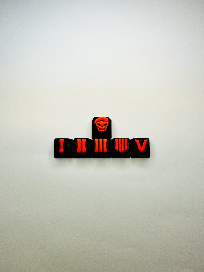 Call Of Duty Keycaps Renkli LED Işıklı Beyaz Gaming Klavye tuşu - Görsel 4