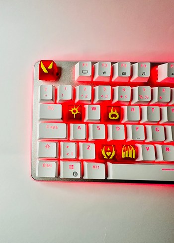 Phoenix Keycaps (6lı )Renkli Kırmızı Gaming Klavye tuşu - Görsel 3