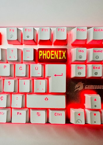 Phoenix Keycaps (6lı )Renkli Kırmızı Gaming Klavye tuşu - Görsel 8