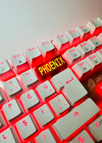 Phoenix Keycaps (6lı )Renkli Kırmızı Gaming Klavye tuşu - Görsel 5