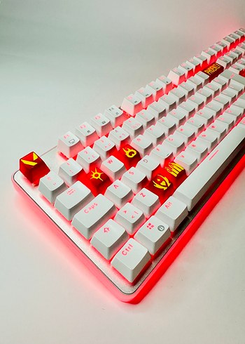 Phoenix Keycaps (6lı )Renkli Kırmızı Gaming Klavye tuşu - Görsel 7