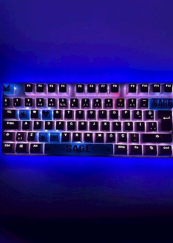 Renkli Mavi Gaming Klavye SAGE - Görsel 3