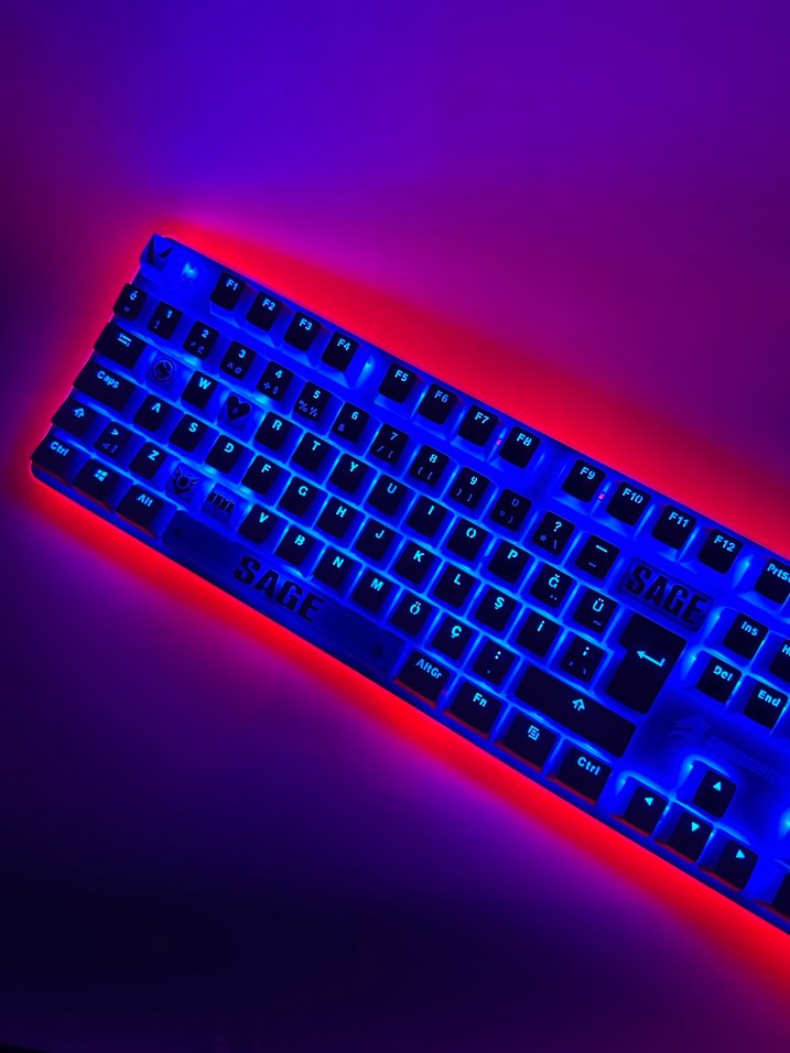 Renkli Mavi Gaming Klavye SAGE - Görsel 2