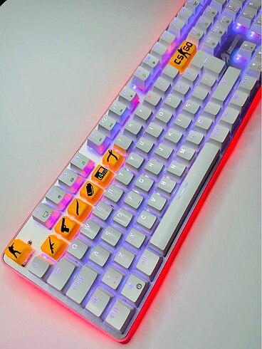 CSGO Set Mekanik Klavye Tuşu Figur Keycaps 