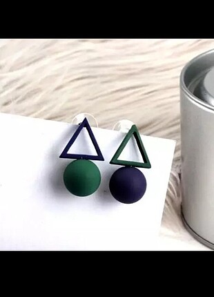 Diğer Sıfır etiketli ürün geometrik küpe
