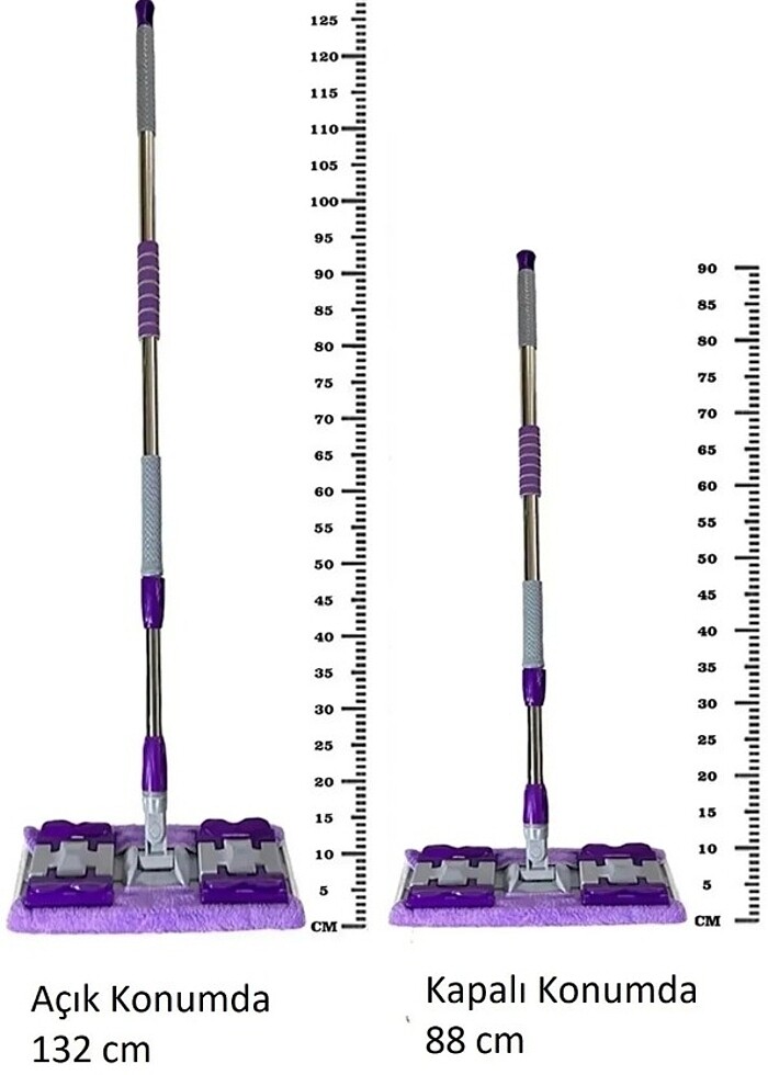 Mandallı yer duvar cam silme mopu - Görsel 3