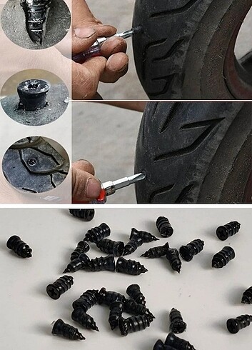 10 Adet Çok Amaçlı Kolay Araba Lastiği Tamir Kauçuğu - Görsel 6