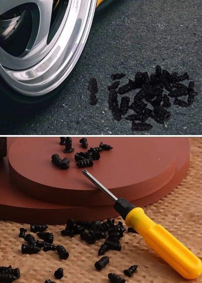 10 Adet Çok Amaçlı Kolay Araba Lastiği Tamir Kauçuğu - Görsel 5