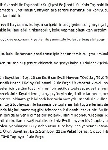 Plastik Su Kabı Tüy Toplayıcı Rulo Fırça - Görsel 6