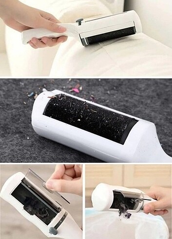 Plastik Su Kabı Tüy Toplayıcı Rulo Fırça - Görsel 4