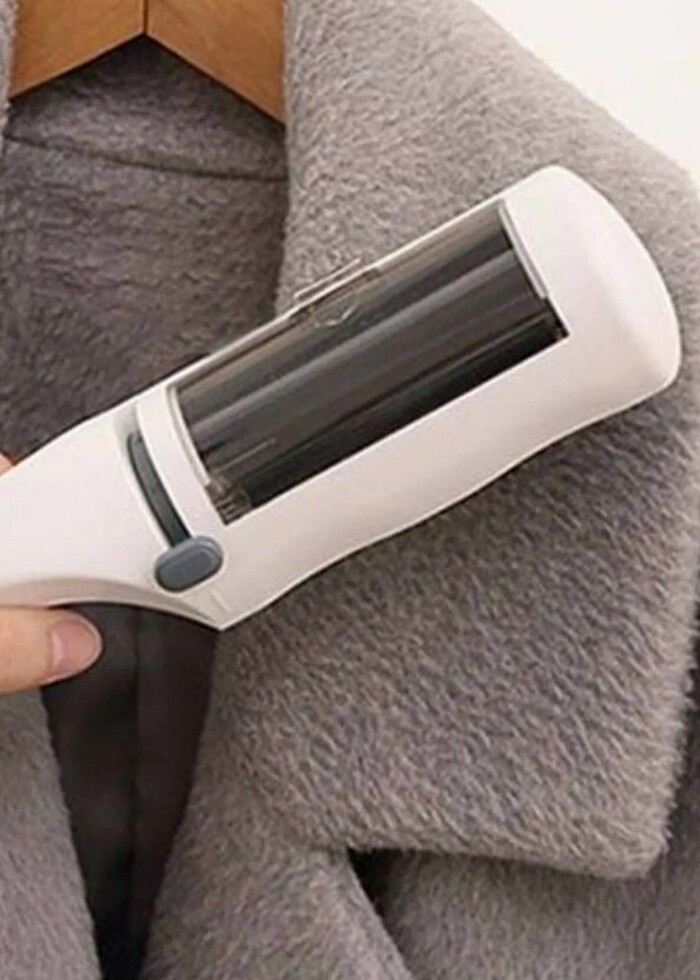 Plastik Su Kabı Tüy Toplayıcı Rulo Fırça - Görsel 2