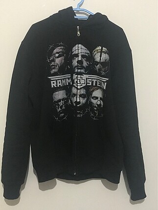 Rammstein rock grubu orjinal kapşomlu hırka