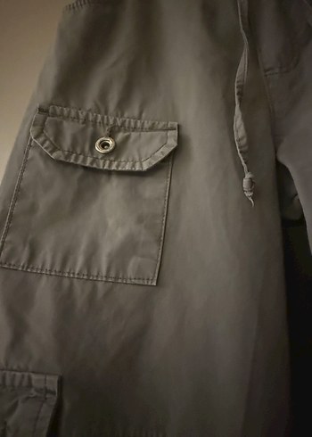 s Beden gri Renk KOTON JEANS YENİ KARGO PANTOLON