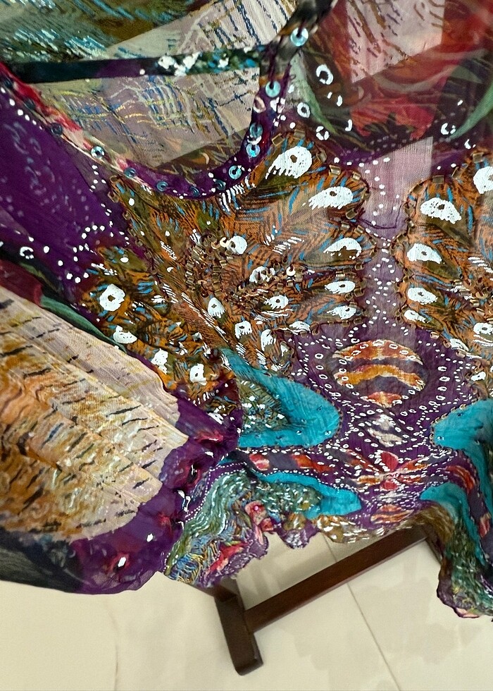 SIFIR MADE İN INDIA EL YAPIMI TUNİK BLUZ - Görsel 5