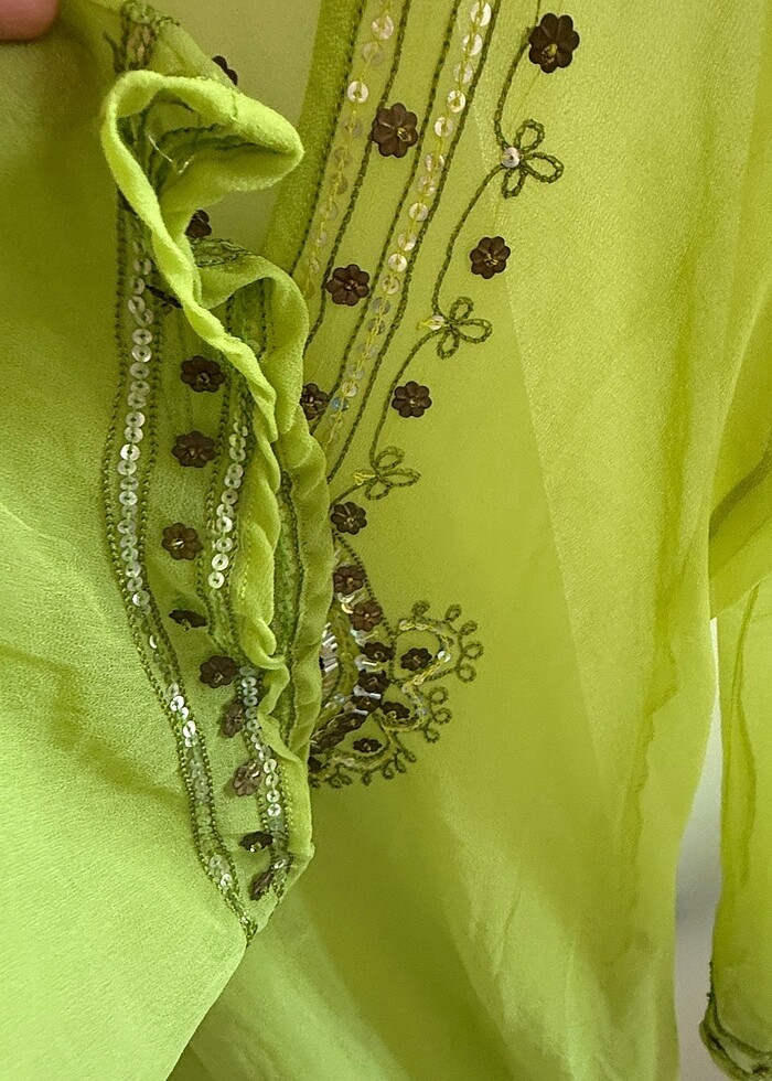 EL YAPIMI HİNDİSTAN DAN YENİ PAREO - Görsel 5