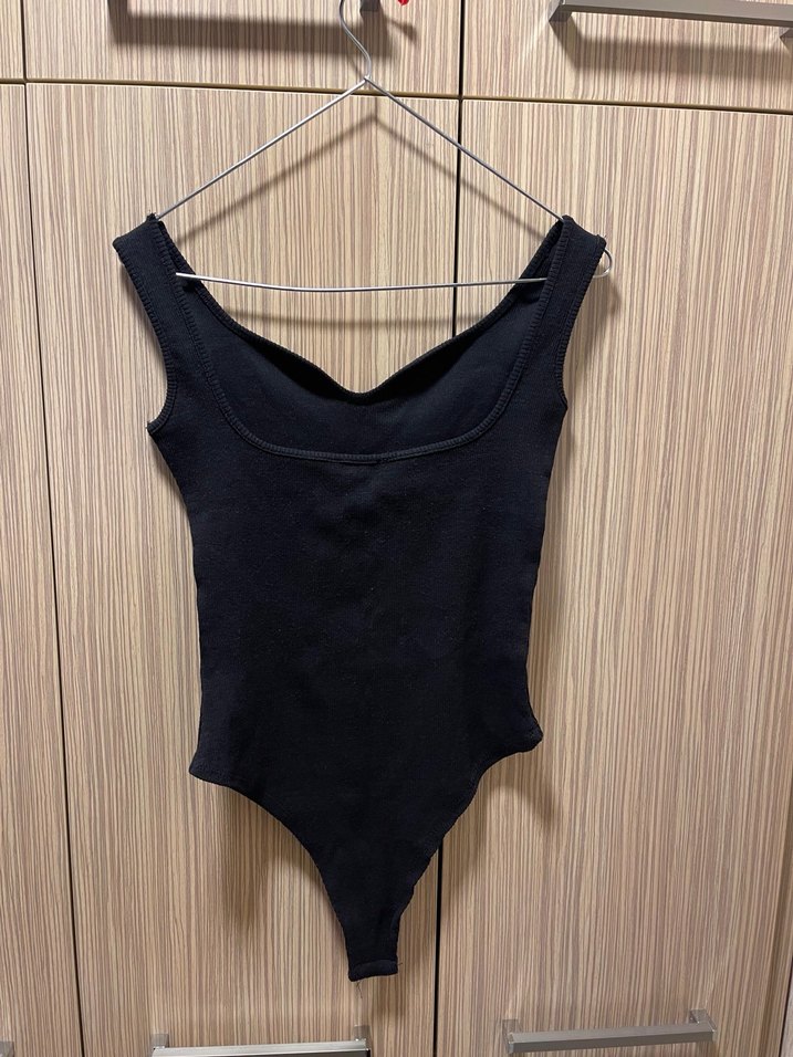 Siyah Strappy Kadın body- Günlük Şıklık - Görsel 2