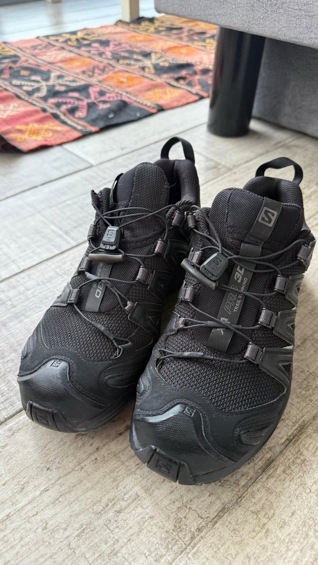 Erkek Siyah Spor Ayakkabı Velcro Kapamalı - Görsel 2