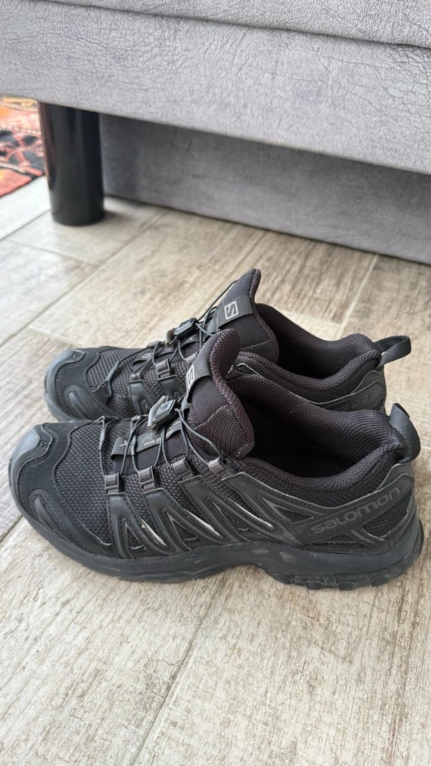 Erkek Siyah Spor Ayakkabı Velcro Kapamalı - Görsel 3