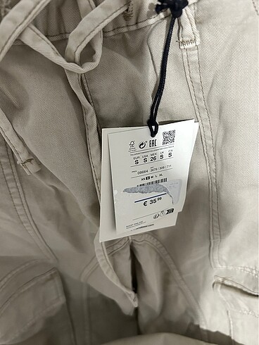s Beden camel Renk pull&bear kargo pantolon