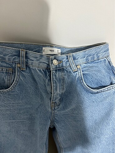 xs Beden mango wide leg genis paca jeans kot pantolon