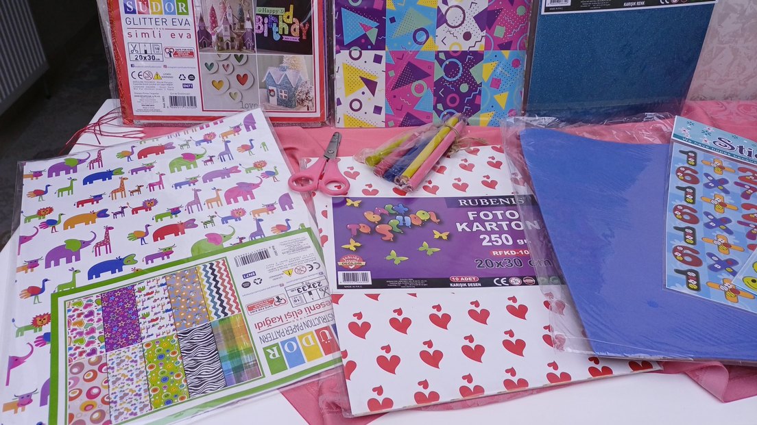 Renkli Simli Foto Karton Seti 20x30 cm - Görsel 4