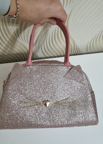 Pembe Parlak kız cocuk Çanta - Görsel 2