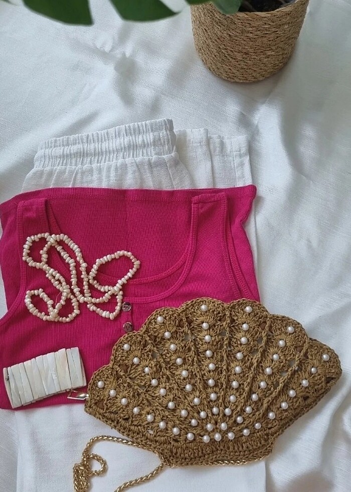 İstiridye çanta  - Görsel 2