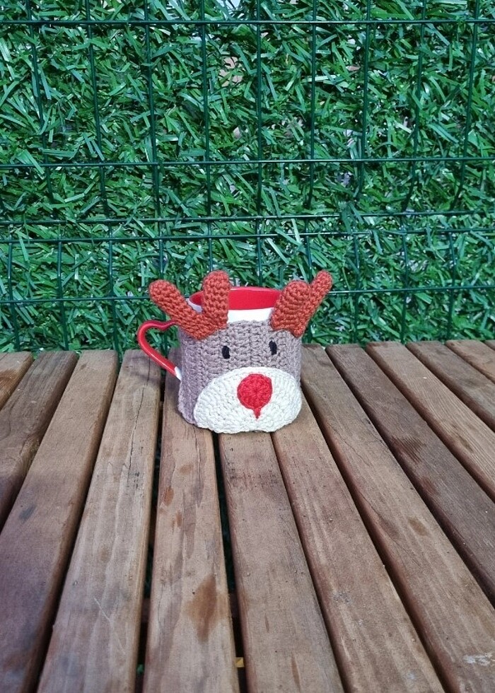 Orgu bardak kılıfı  - Görsel 2