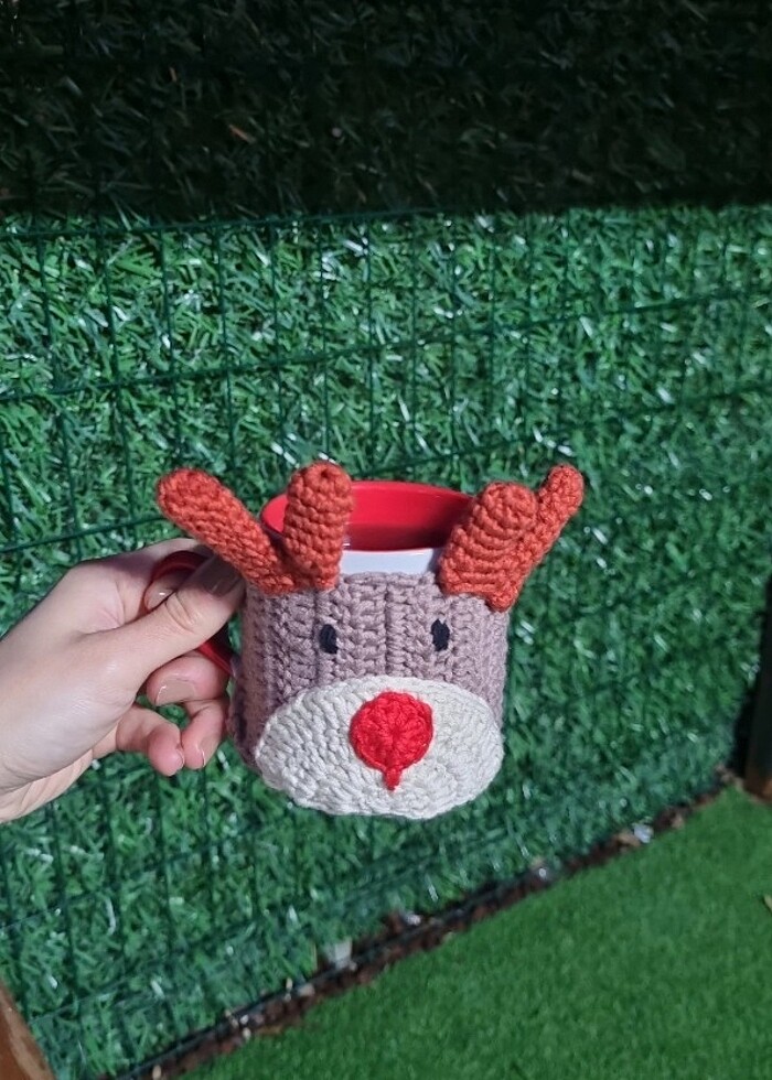 Orgu bardak kılıfı  - Görsel 3