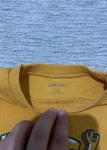 LC Waikiki Erkek Çocuk Sarı Uzun Kollu Baskılı Tişört