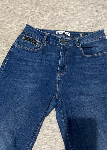 29 Beden Kadın Mavi Regular Fit Denim Pantolon