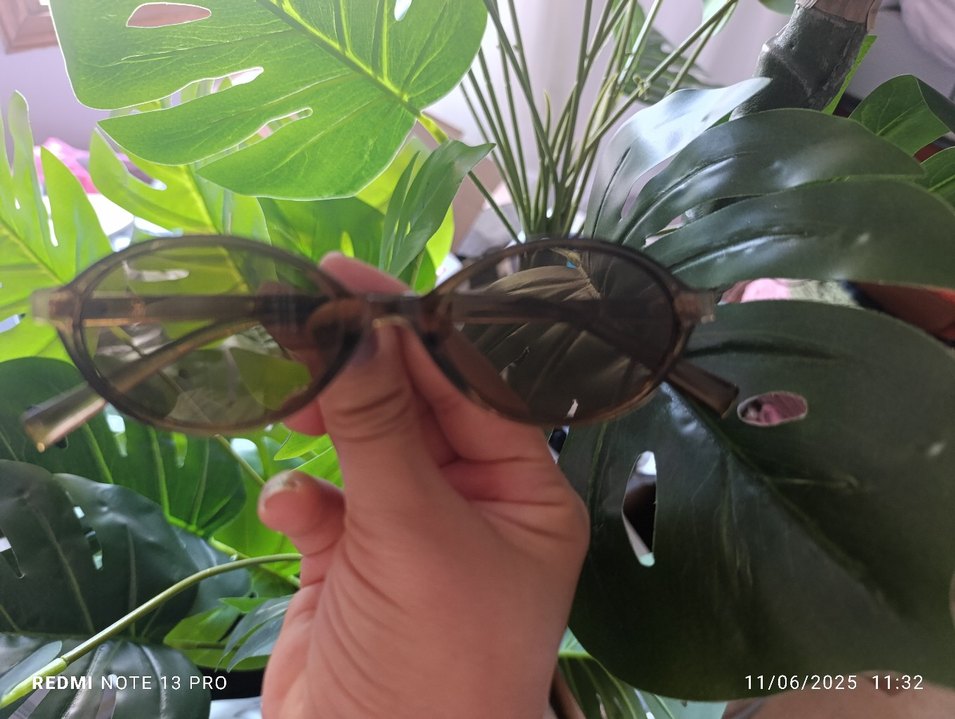 Kahverengi Transparan Retro Kadın Gözlüğü - Görsel 2