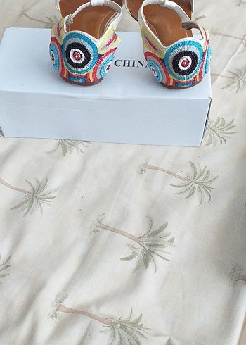 DERİMOD SANDALETeyaz Kadın Dolgu Topuklu Sandalet - Görsel 5