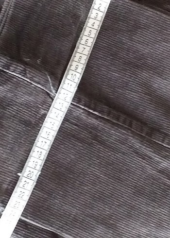 kahverengi Bol Kesim Erkek kadife Pantolon - Görsel 4