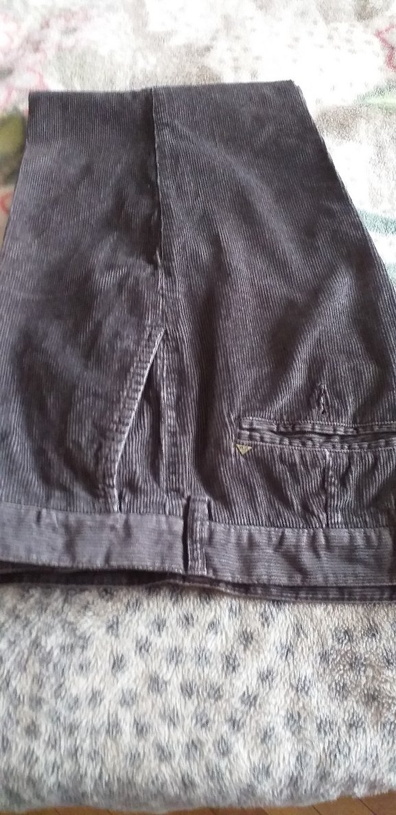 kahverengi   Bol Kesim Erkek kadife  Pantolon - Görsel 2