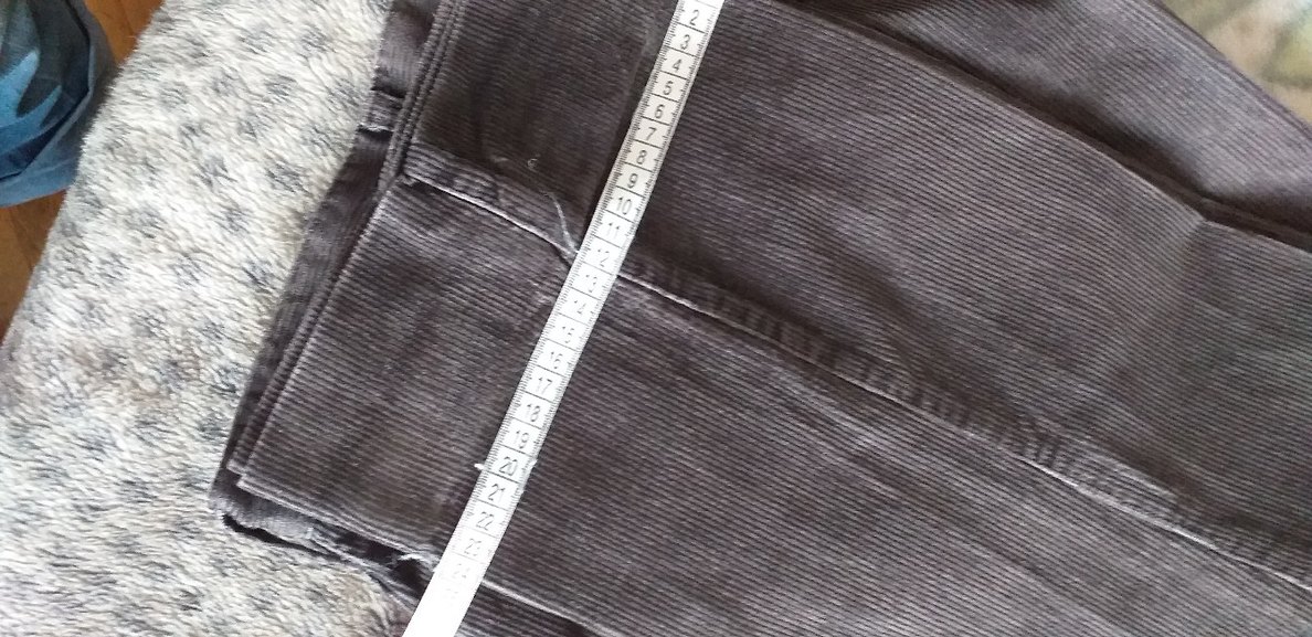 kahverengi   Bol Kesim Erkek kadife  Pantolon - Görsel 4