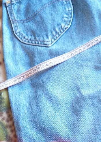 Kadın Mavi lee Kot Pantolon - Görsel 3