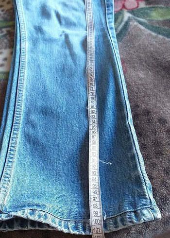 Kadın Mavi lee Kot Pantolon - Görsel 4