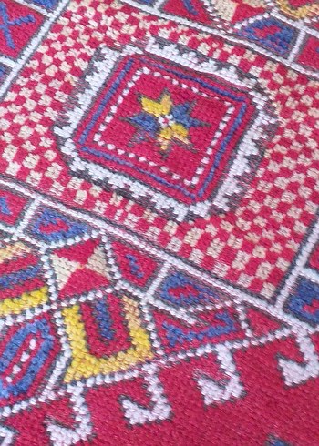 Renkli Desenli  antika Geleneksel el dokuma Halı - Görsel 5