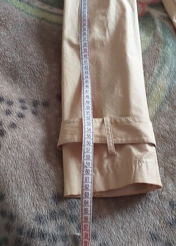 Bej Düğmeli Kadın Trençkot - Görsel 5