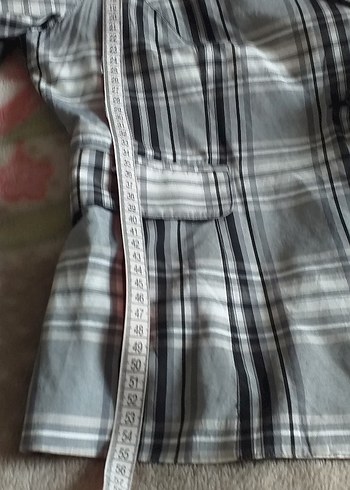 Gri Ekose Desenli Kadın Blazer Ceket - Görsel 3