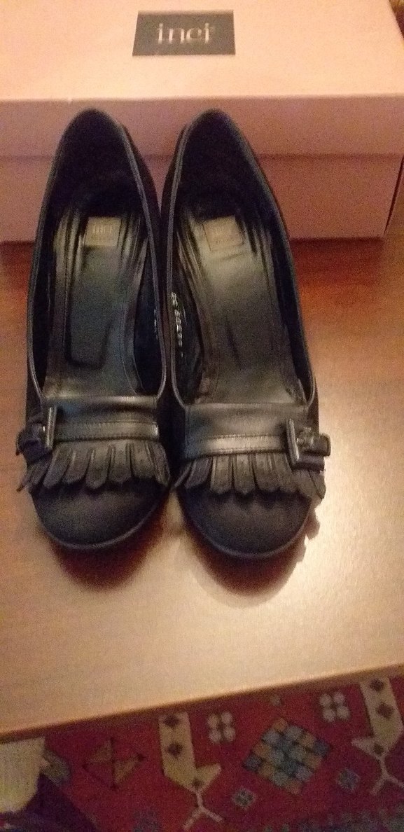 Klasik Siyah  Topuklu Kadın Ayakkabısı - Görsel 5