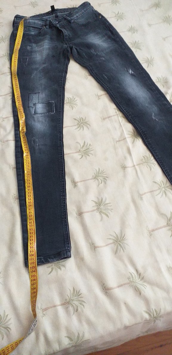 Gri Kadın Kot Pantolon Midi Boy MANGO - Görsel 2