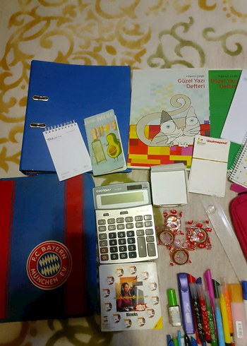 Çok Renkli Okul Malzemeleri Seti - Görsel 2