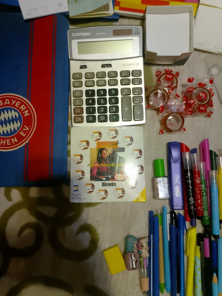 Çok Renkli Okul Malzemeleri Seti - Görsel 5