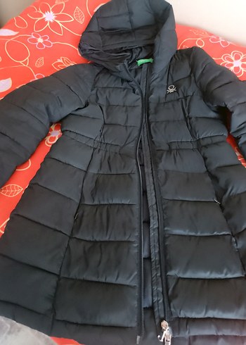 Çocuk Siyah Kapitone Kışlık Mont - Görsel 2