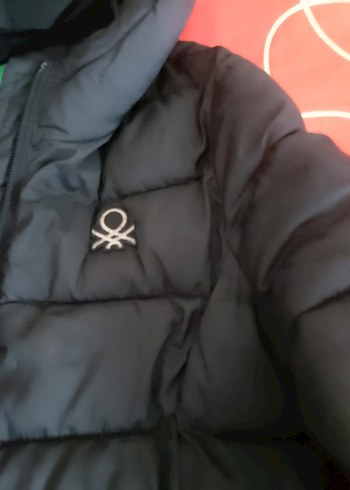 Çocuk Siyah Kapitone Kışlık Mont - Görsel 3