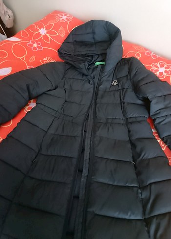 Çocuk Siyah Kapitone Kışlık Mont - Görsel 5